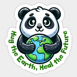 Hug the Earth, Heal the Future Sticker